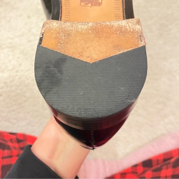 Cole Haan Men’s Black Patent Leather Oxfords with Toe Cap EUC - Picture 6 of 15